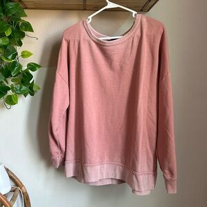 Pink pull over sweater